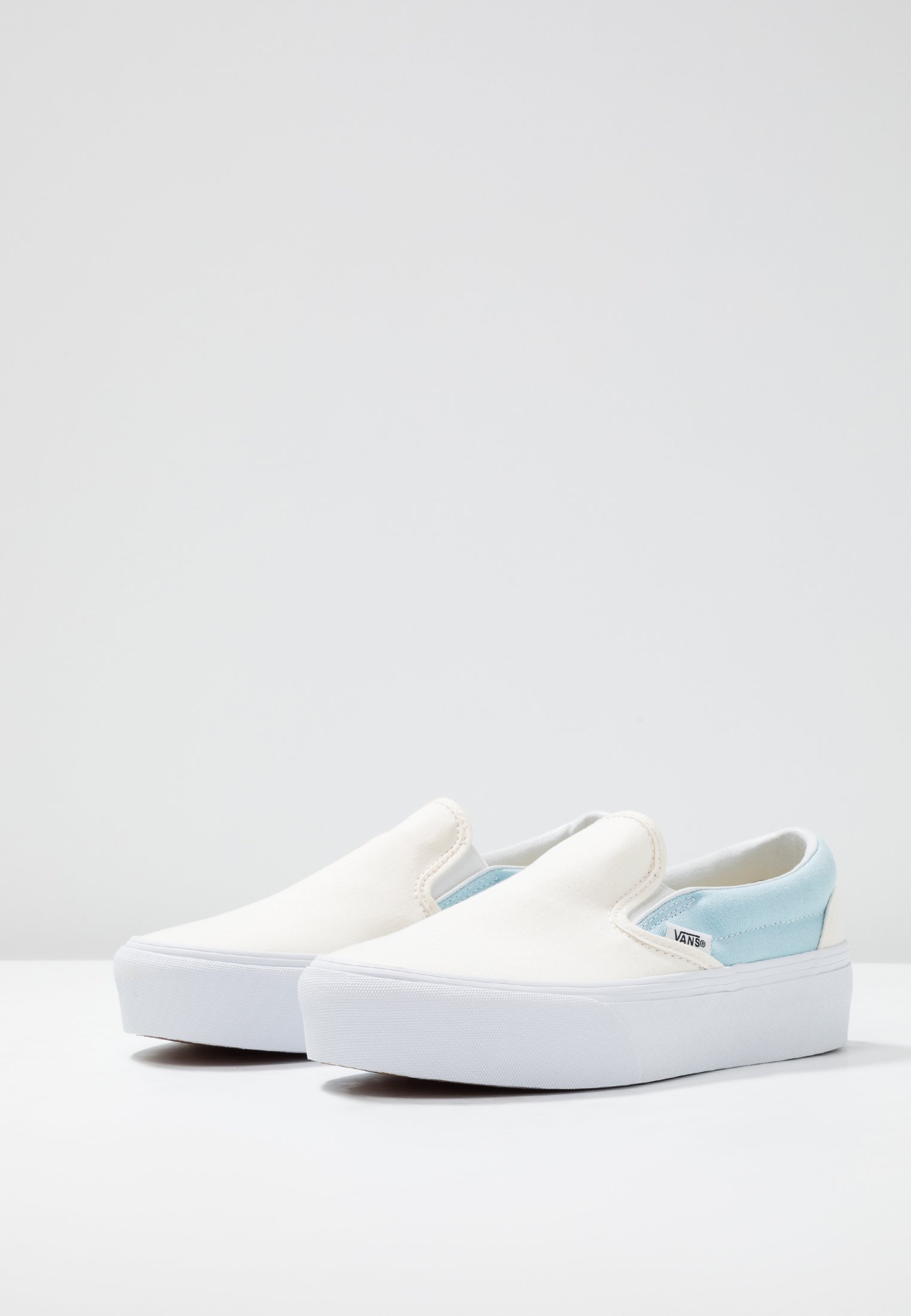 cool blue slip on vans