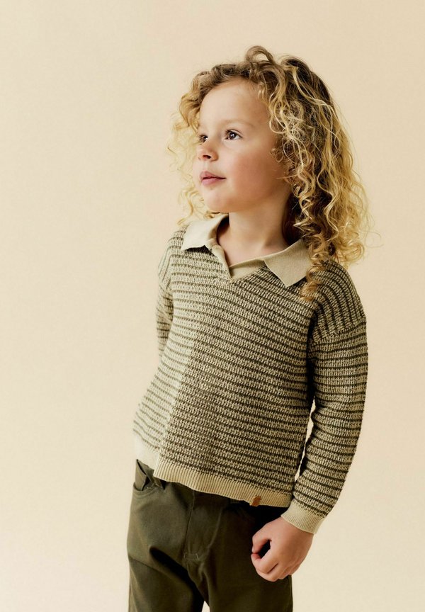 Langarmshirt - moss gray