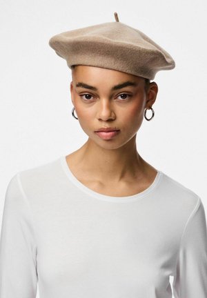 PCFRENCH BERET - Gorro - greige