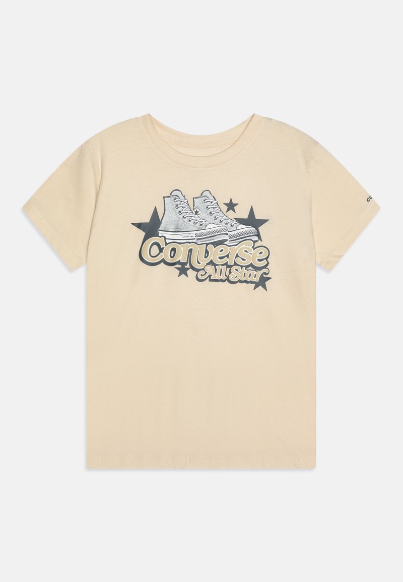 Converse RETRO SNEAKER  - Apdrukāts T-krekls - natural ivory/dark matter