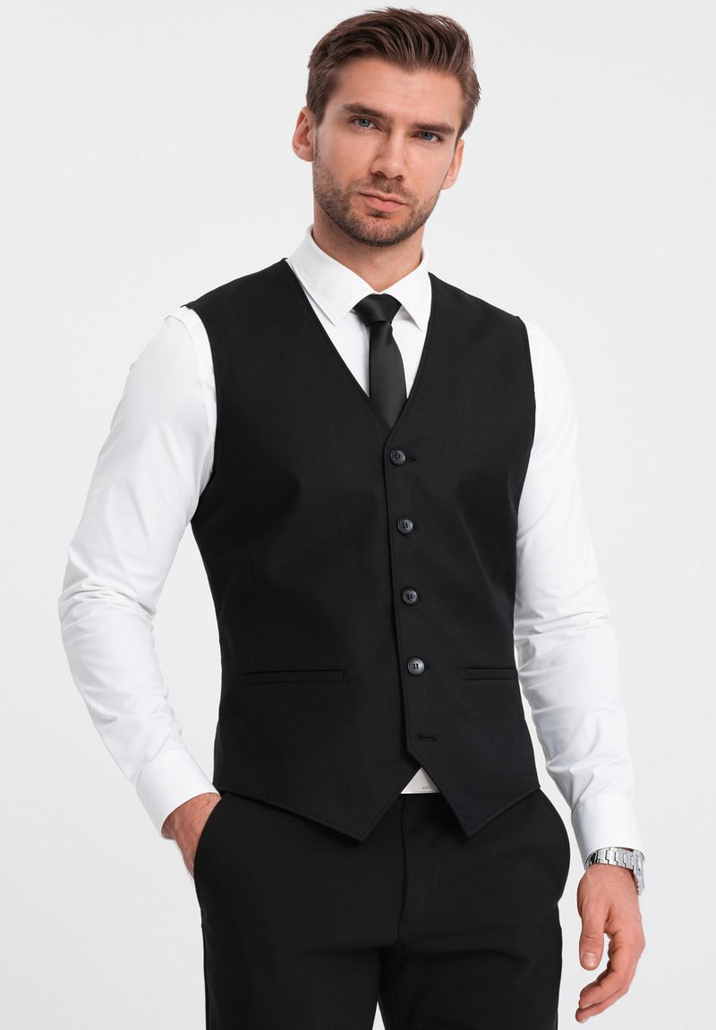 Ombre - Waistcoat - black, Enlarge