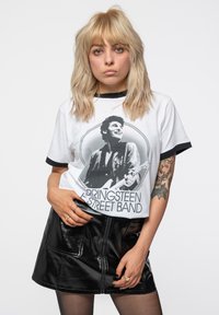 Paradiso Clothing BRUCE SPRINGSTEEN NYC 79 RINGER - Print T-shirt - white