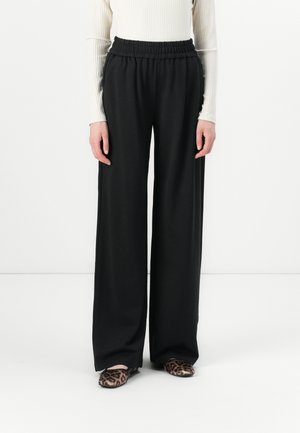 ONLPOPTRASH LIFE PULL UP WIDE PANT - Stoffhose - black