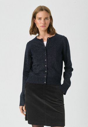 Cardigan - dark navy with lurex