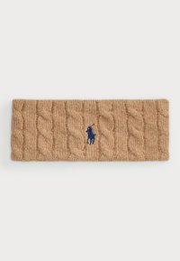 CABLE KNIT WOOL CASHMERE HEADBAND - Oorwarmers - camel