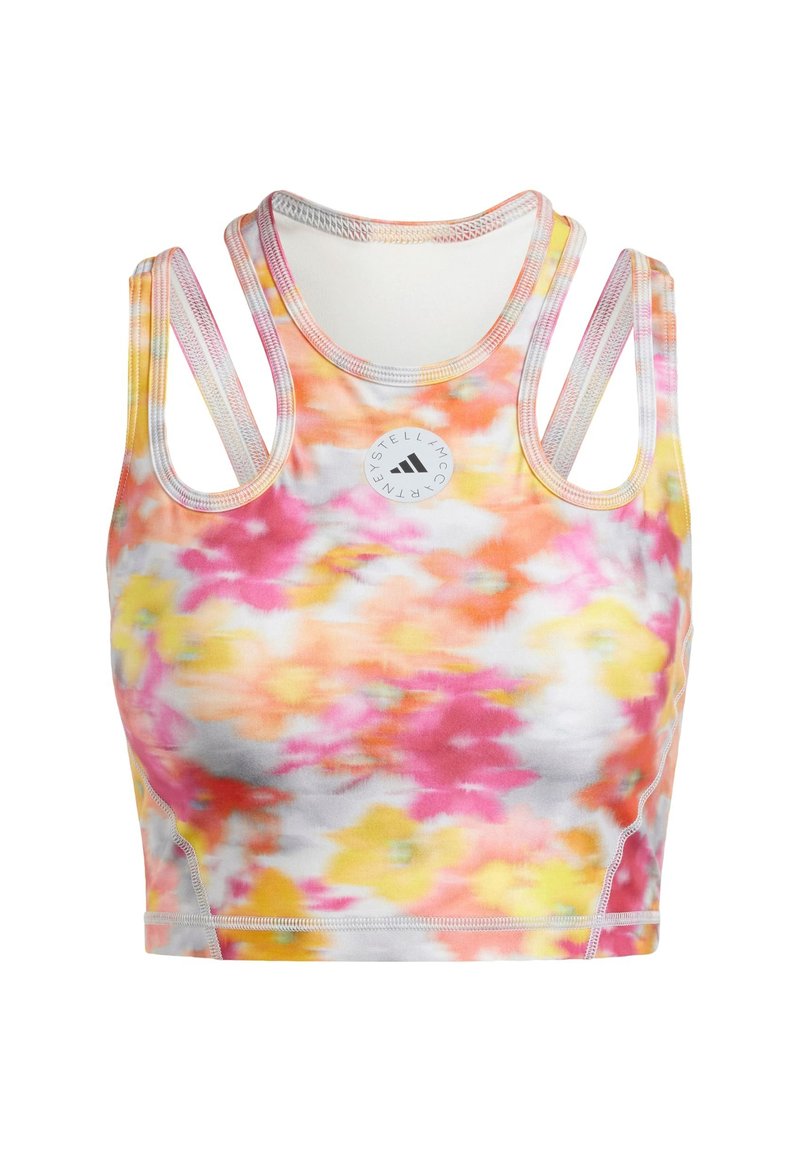 adidas by stella mccartney Sport-bh met light support donkerroze adidas by stella mccartney Sport-bh met light support donkerroze