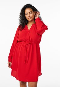 Zizzi - Shirt dress - urban red Thumbnail Image 1