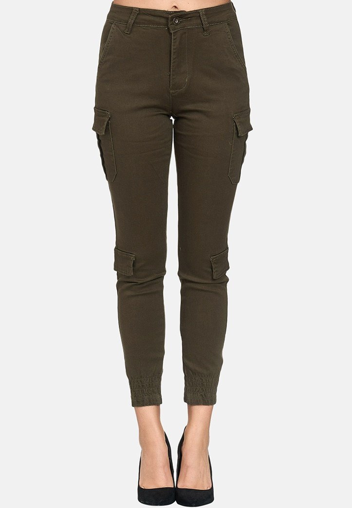 Elara - Cargobroek - khaki, Vergroten