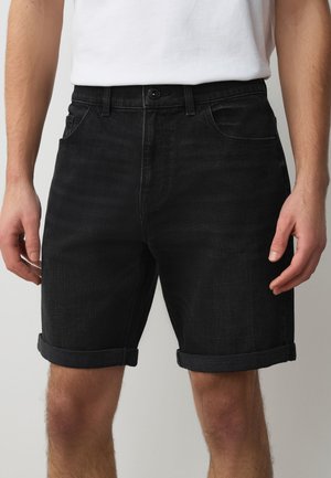 Next, REGULAR FIT - STRETCH - Jeansshort - black