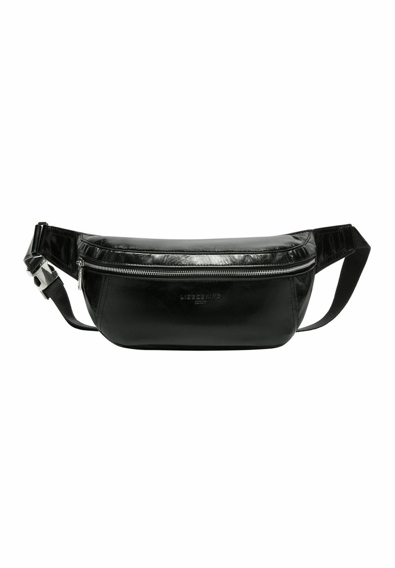 Liebeskind Berlin CHUDY PAPER TOUCH CRINKLE BELTBAG - Umhängetasche - black