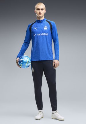 Puma, OLYMPIQUE MARSEILLE TRAINING 1/4 ZIP TOP - Maglietta a manica lunga - team royal-deep navy