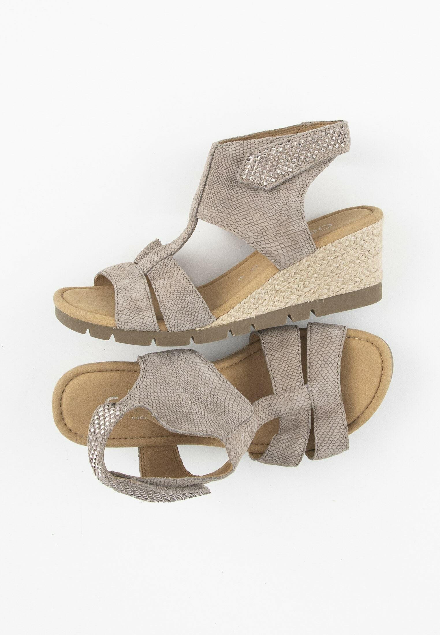 Gabor Sandalen met sleehak - grey/Grijs - Zalando.nl