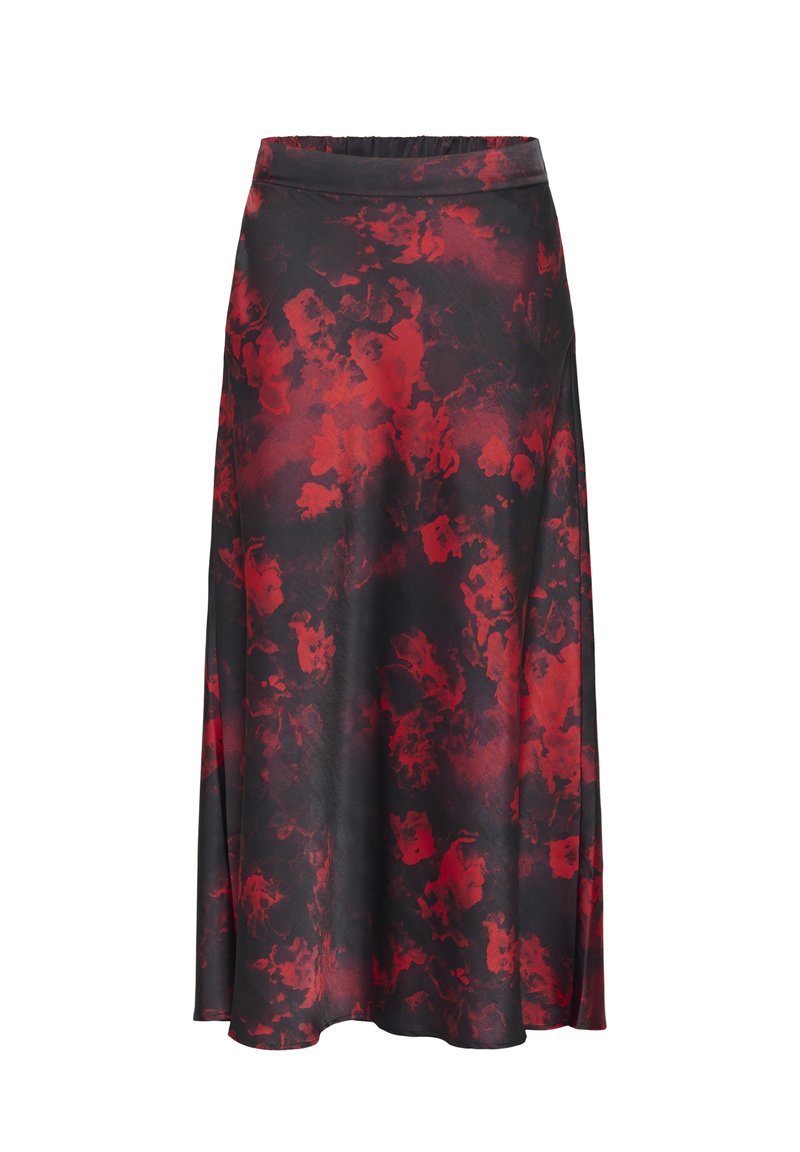 Culture CUELSIE ELITHA SKIRT - Maxi sukně - red flower/červená - Zalando.cz