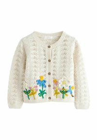 Next - FLOWER - REGULAR FIT - Vest - ecru marl Miniatuurafbeelding 1