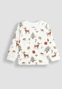 JoJo Maman Bébé CHRISTMAS PRINT REGULAR FIT SET - Pigiama - cream