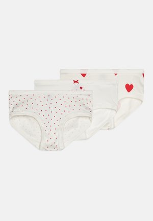 HIGH WAIST CULOTTES 3 PACK - Slip - marshmallow/terkuit/rouge