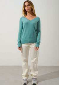 GIUSALET - Svetr - mottled green