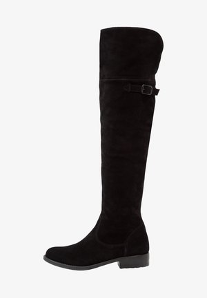 Tamaris Kozačky nad kolena - black