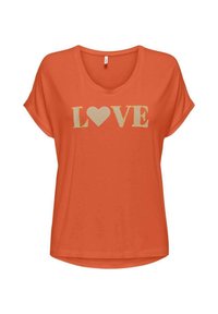 ONLY T-shirt imprimé - orange
