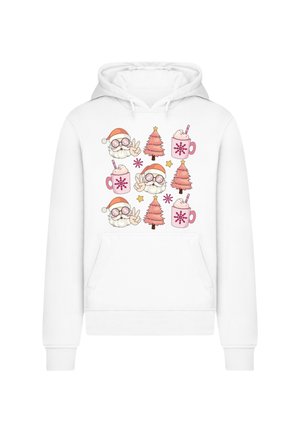 HIPPIE SANTA CHRISTMAS - Kapuzenpullover - weiß