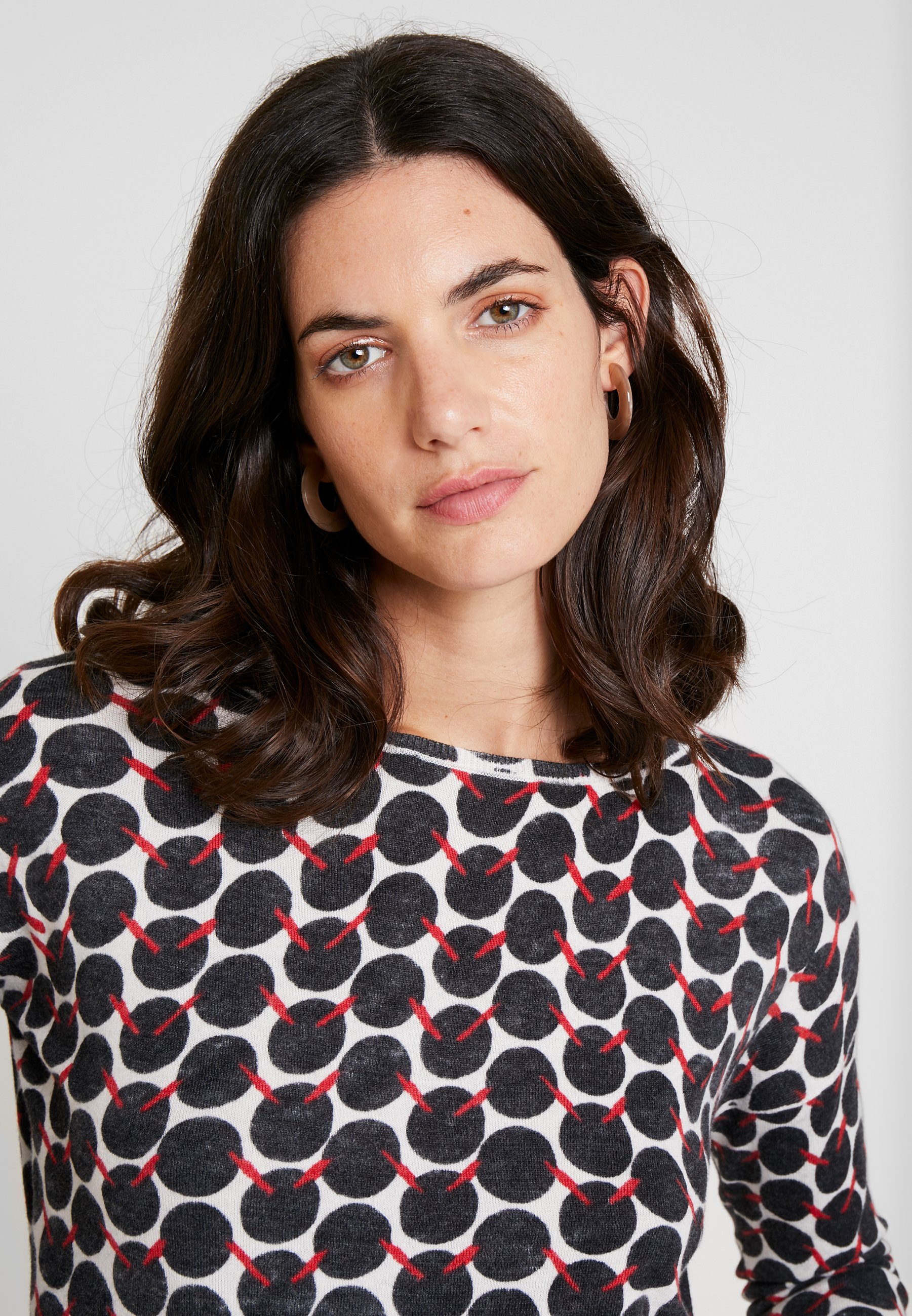 comma casual identity LONGSLEEVE Strikkegenser white comma casual identity Strikkegenser - white
