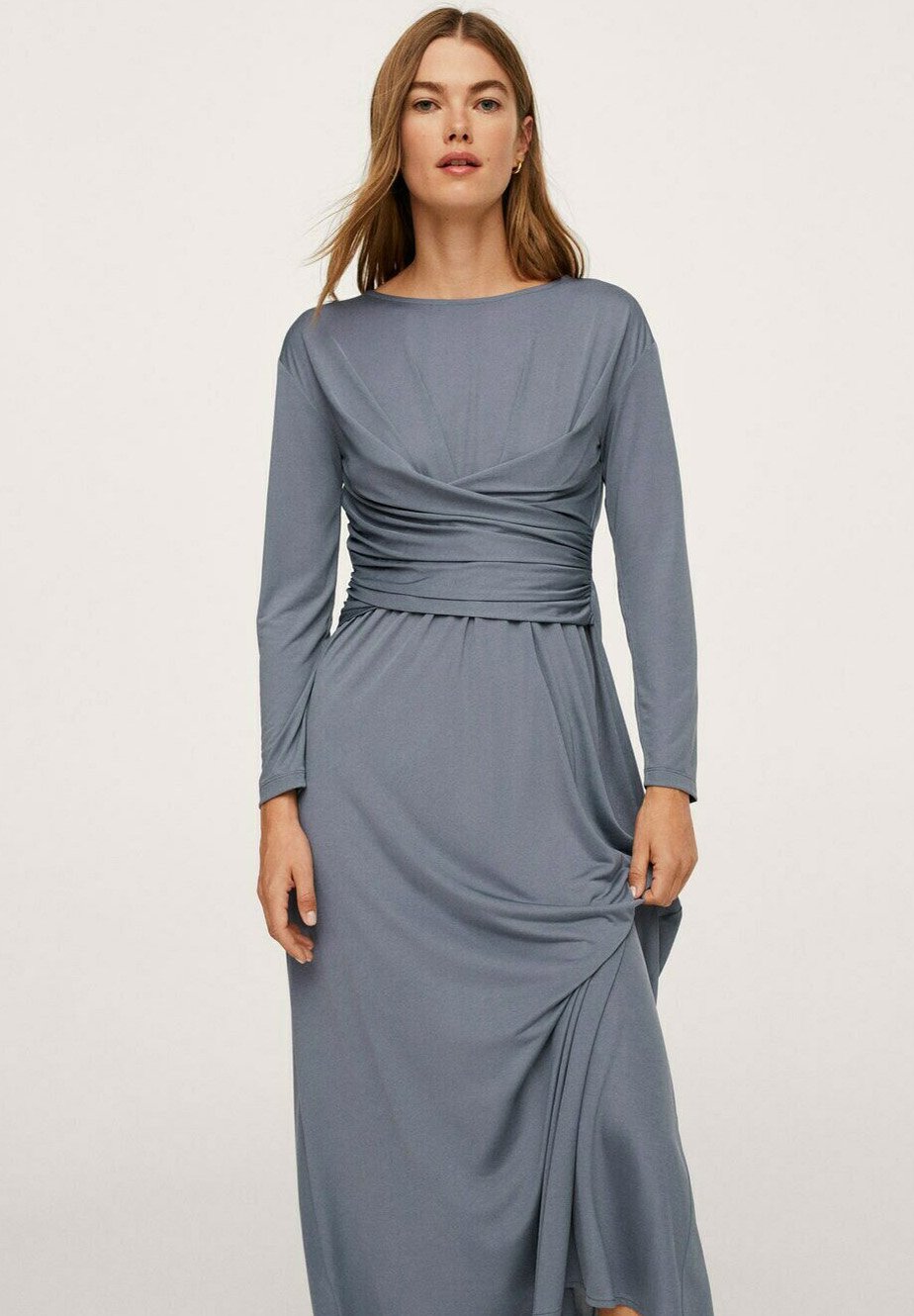 robe longue vert eau