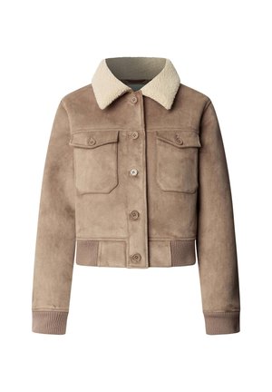 Pepe Jeans, NINA - Яке от изкуствена кожа - dark stone beige