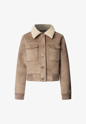 Pepe Jeans, NINA - Яке от изкуствена кожа - dark stone beige