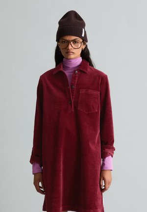 Marc O'Polo DENIM, WOVEN DRESSES, CORDUROY - Shirt dress - deep burgundy
