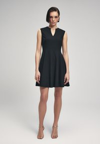 adL V NECK - Freizeitkleid - black