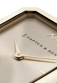 Kapten & Son GRACE MESH - Uhr - light gold coloured cream