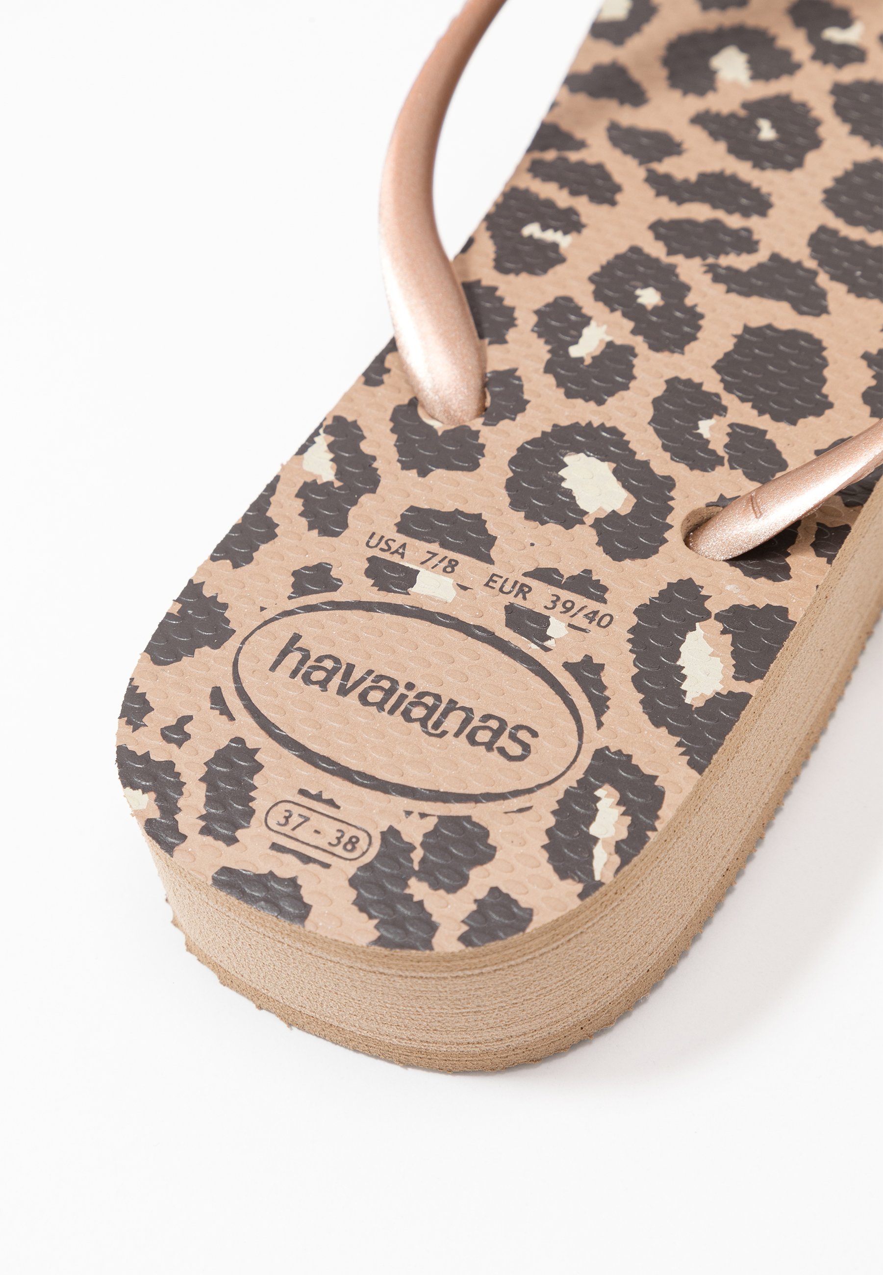 Havaianas SLIM FIT FLATFORM ANIMALS Badesko steel grey Havaianas SLIM FLATFORM Badesko blue steel Zalando.no