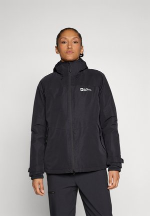 Jack Wolfskin WILD PLACES 3IN1 - Outdoorjakke - black