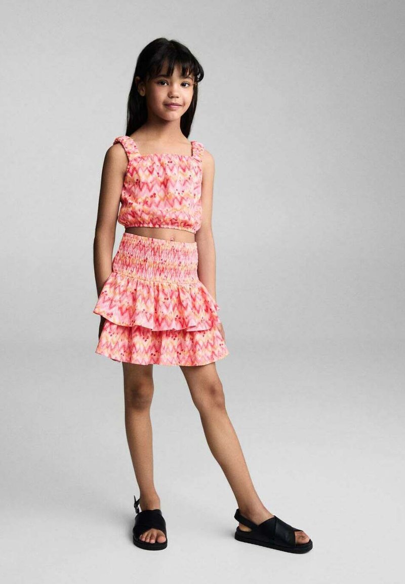 Mango Kids A-lijn rok - pink