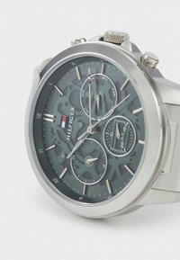 Tommy Hilfiger HENRY - Pulkstenis - silver-coloured/green
