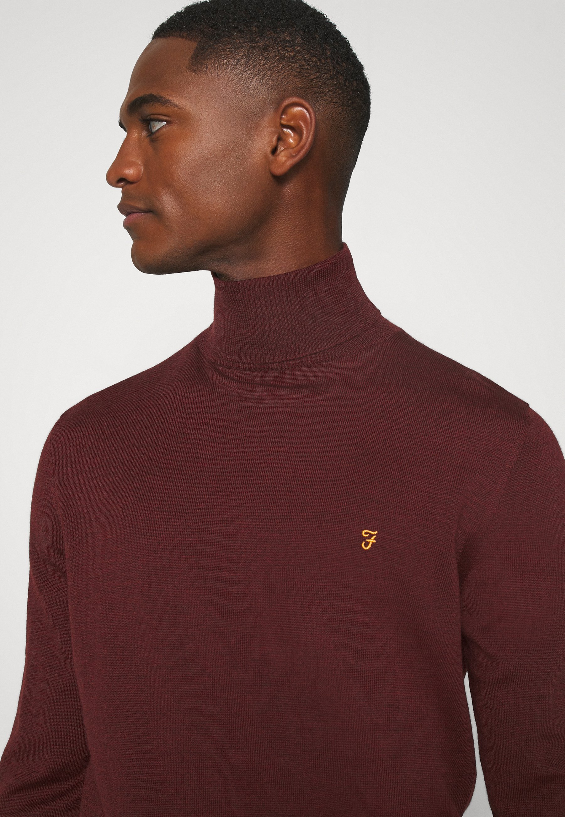 Farah GOSFORTH ROLL NECK EXTRA Strikkegenser farah Farah GOSFORTH ROLL NECK EXTRA - Strikkegenser - rich grey