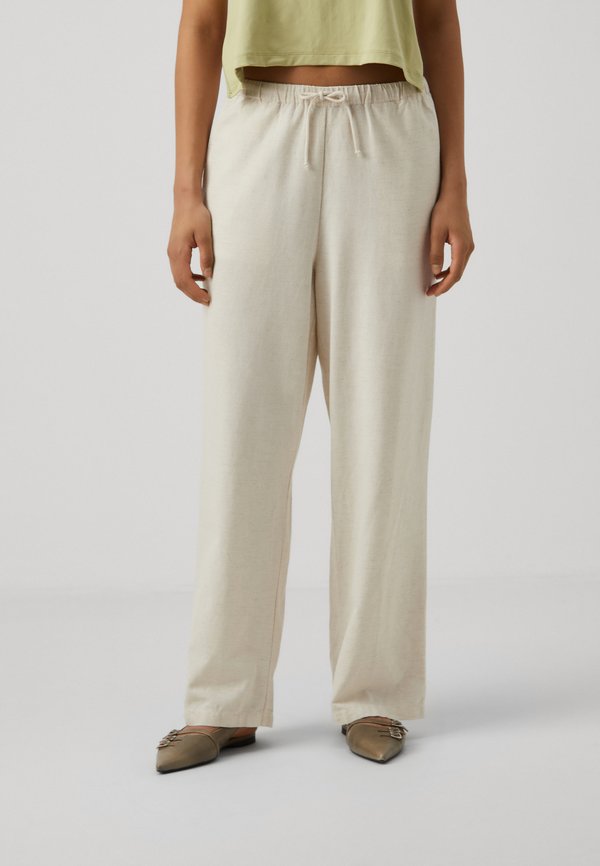 VMJAZZLYN WIDE PANTS  - Trousers - natural melange - Main Image
