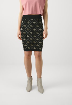 Guess SARAH SKIRT  - Pencil skirt - black travertine san