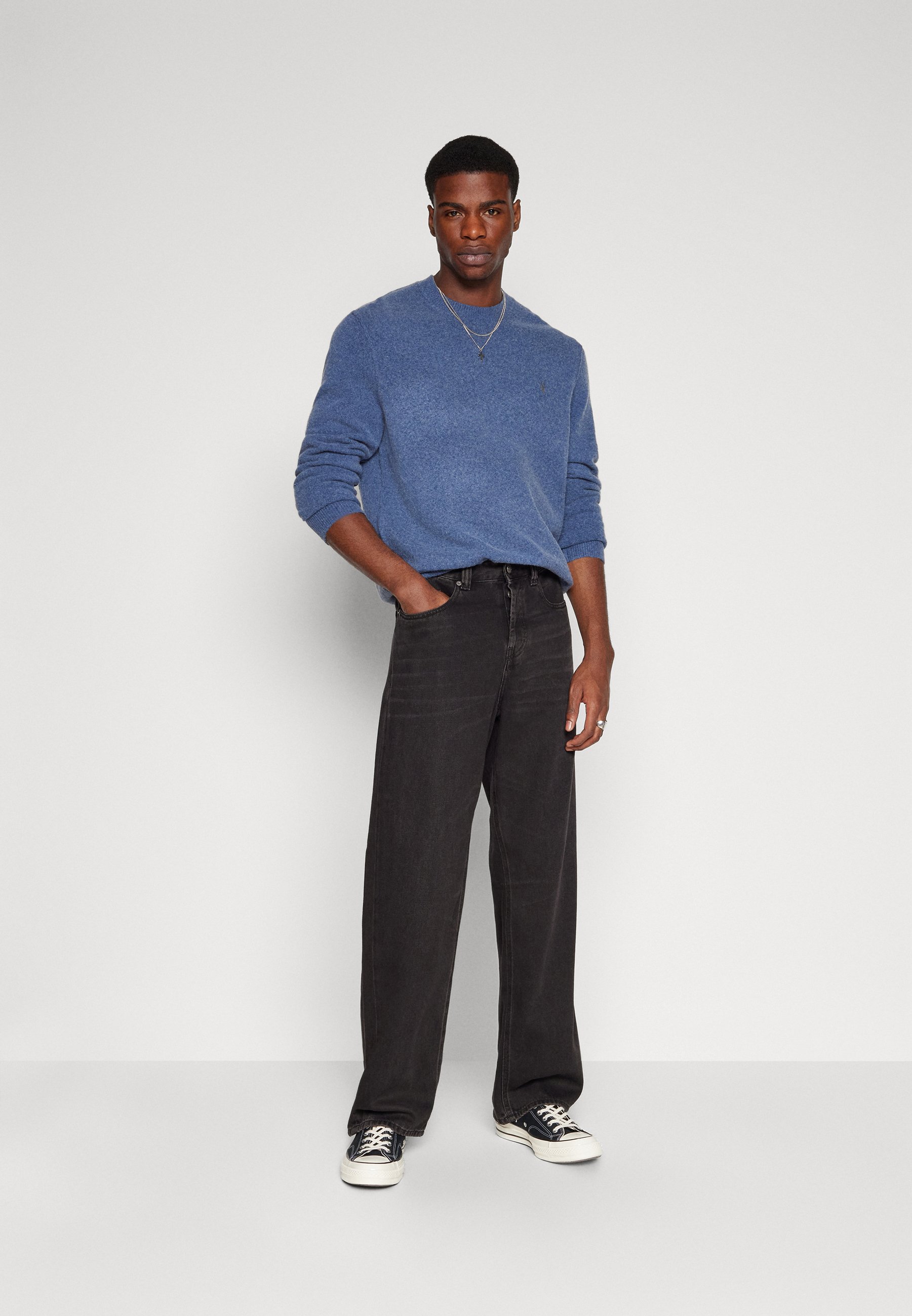 Diesel MACRO - Jeansy loose fit/czarny denim - Zalando.pl