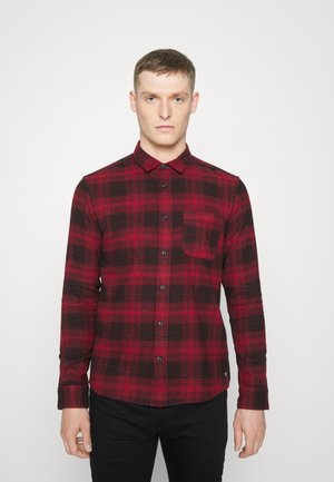 RELAXED SHIRT - Camicia - burned red/black