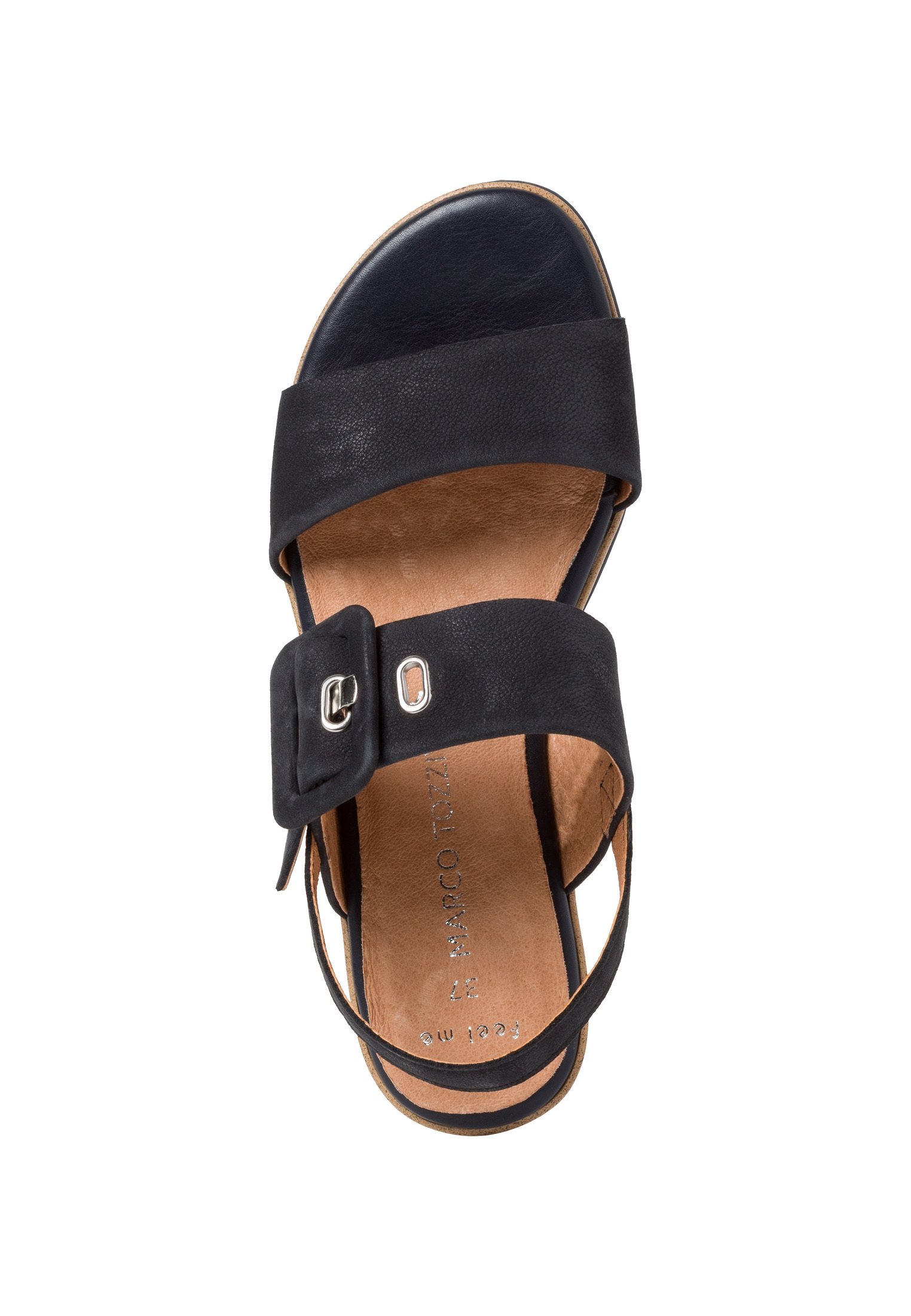 Marco Tozzi Keilsandalette - navy/blau - Zalando.de