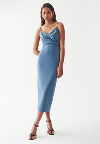 BWLDR VENTI MIDI DRESS - Vapaa-ajan mekko - steel blue