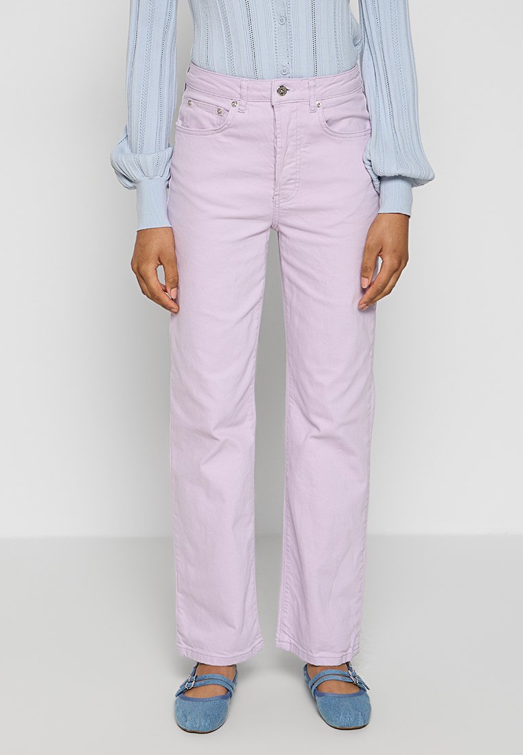 Woodbird Straight leg jeans paars