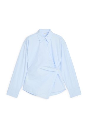 ARKET, ARKET WRAP SHIRT - Blouse - light blue