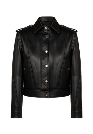 Lederjacke - black
