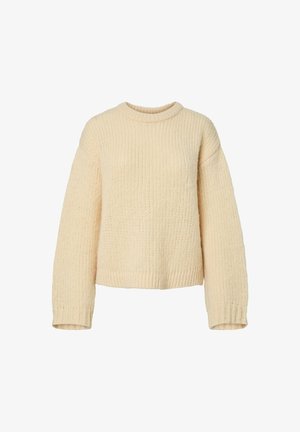 Pieces, PCDORTHEA LS CHUNKY KNIT NOOS BC - Πουλόβερ - french vanilla