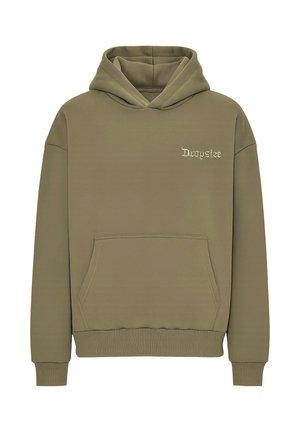 Felpa con cappuccio - olive