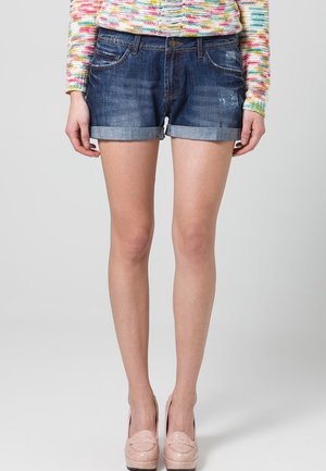 Shorts vaqueros - dark-blue denim