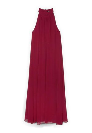 Fiorella Rubino, VESTITO LUNGO FREE SCOLLO HALTER - Maksimekko - bordeaux
