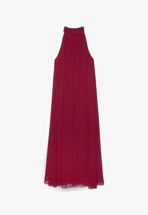 Fiorella Rubino, VESTITO LUNGO FREE SCOLLO HALTER - Maksimekko - bordeaux